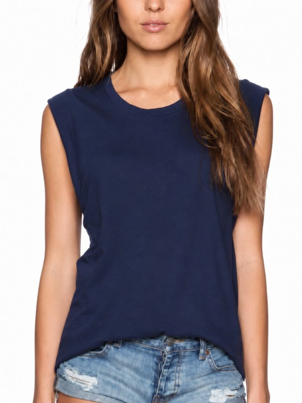James‎ Perse Navy Cotton/Modal Slub Muscle Tank Top  | Size 1